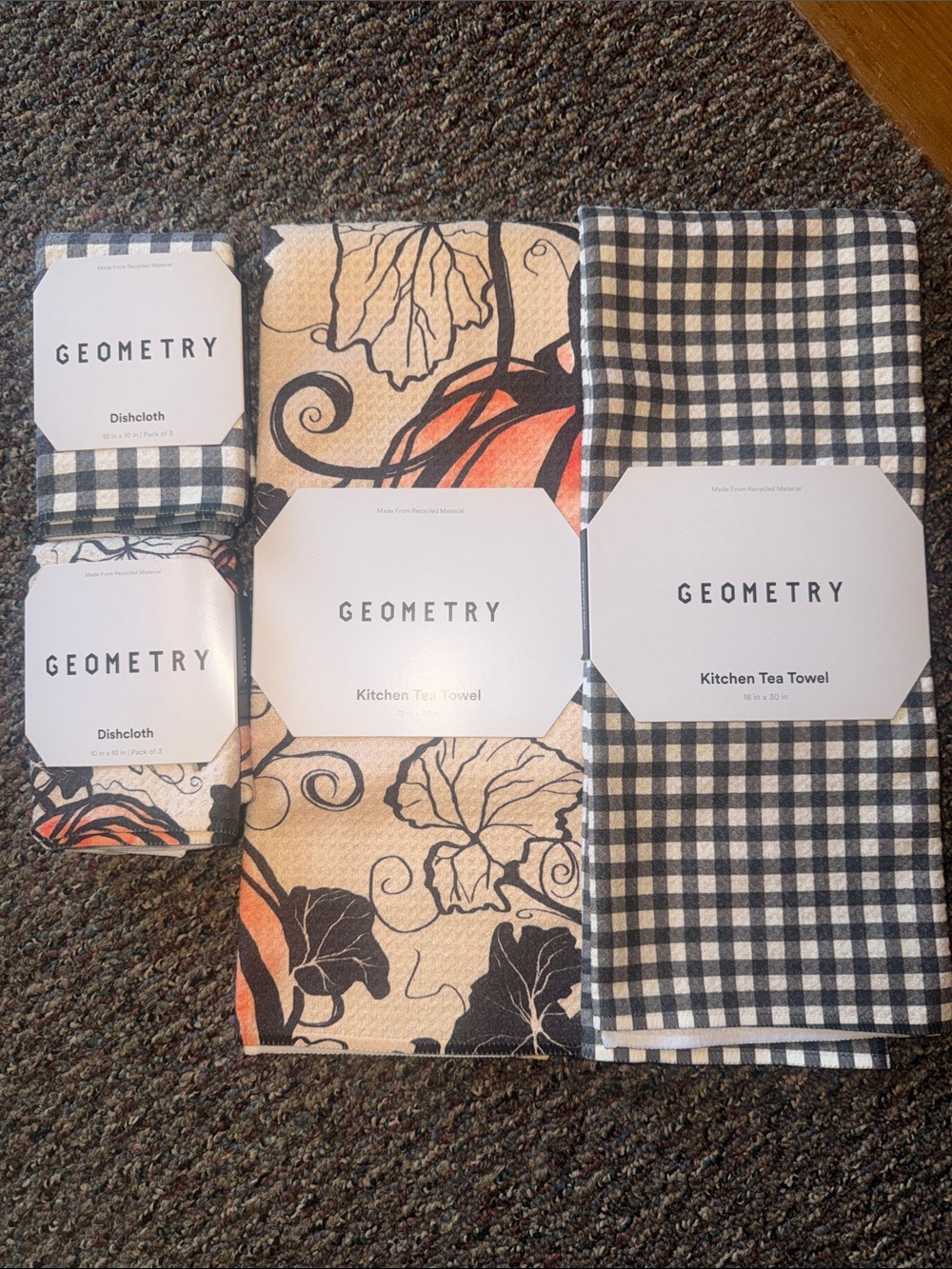 Brand New Geometry Towel and Dishcloth Fall 2026 Set
